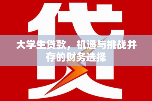 定州大学生贷款，机遇与挑战并存的财务选择