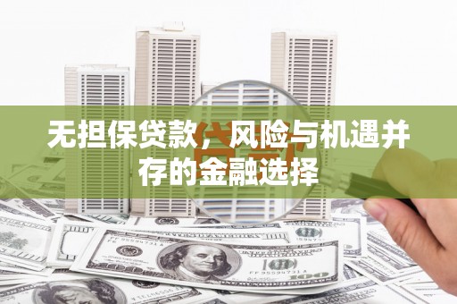 定州无担保贷款，风险与机遇并存的金融选择
