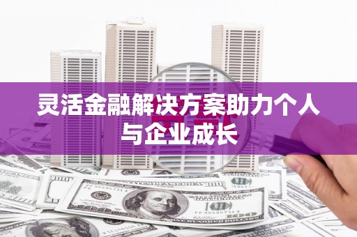 定州灵活金融解决方案助力个人与企业成长