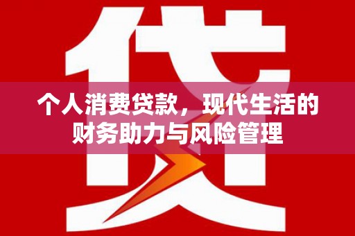 定州个人消费贷款，现代生活的财务助力与风险管理