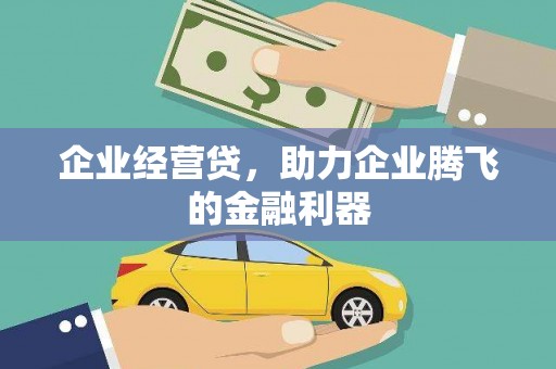 定州企业经营贷，助力企业腾飞的金融利器