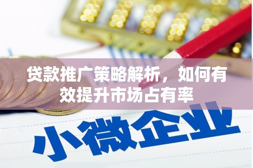 定州贷款推广策略解析，如何有效提升市场占有率