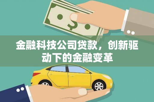 定州金融科技公司贷款，创新驱动下的金融变革