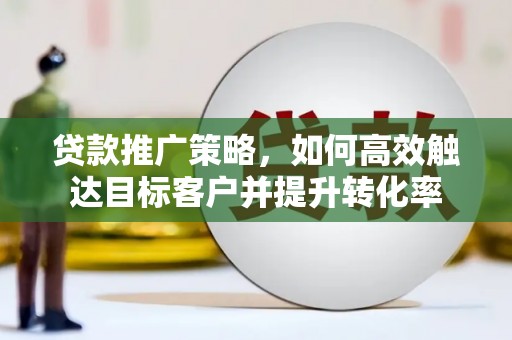 定州贷款推广策略，如何高效触达目标客户并提升转化率