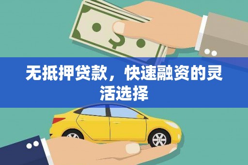 定州无抵押贷款，快速融资的灵活选择