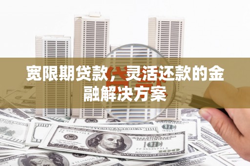 定州宽限期贷款，灵活还款的金融解决方案