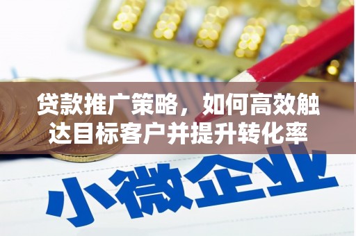 定州贷款推广策略，如何高效触达目标客户并提升转化率