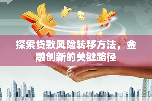 定州探索贷款风险转移方法，金融创新的关键路径