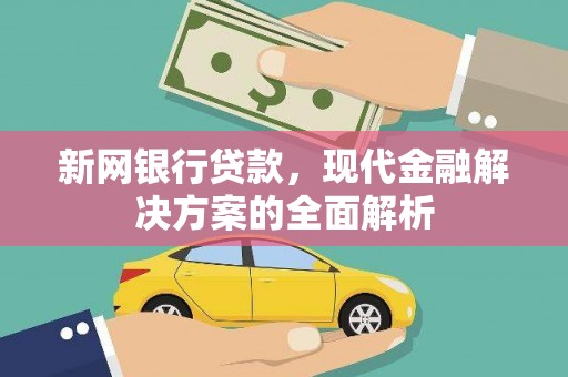 定州新网银行贷款，现代金融解决方案的全面解析