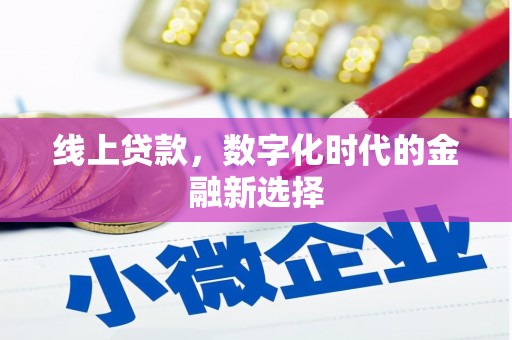 定州线上贷款，数字化时代的金融新选择