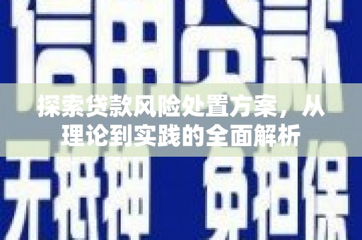 定州探索贷款风险处置方案，从理论到实践的全面解析
