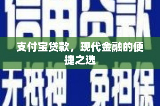 定州支付宝贷款，现代金融的便捷之选