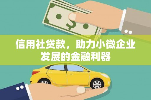 定州信用社贷款，助力小微企业发展的金融利器