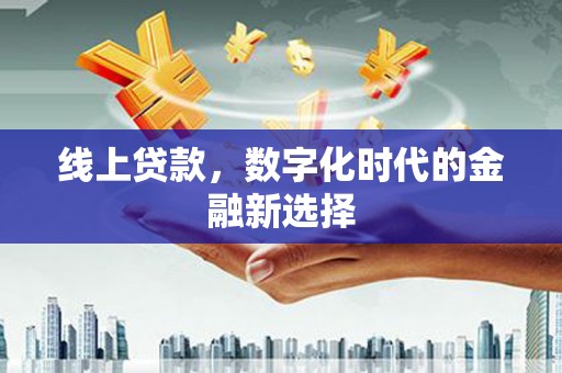 定州线上贷款，数字化时代的金融新选择