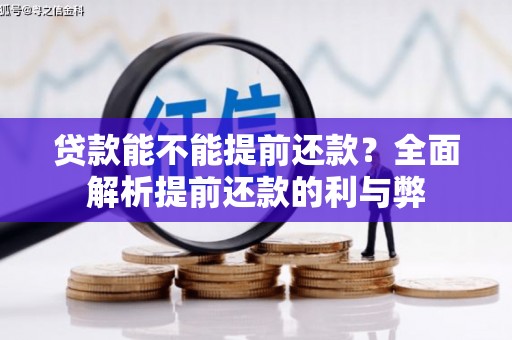 定州贷款能不能提前还款？全面解析提前还款的利与弊
